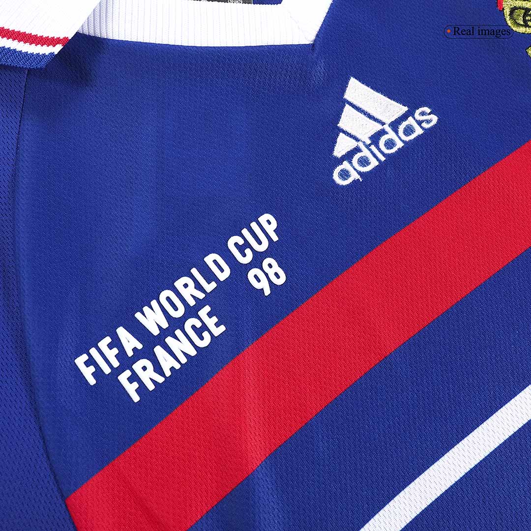 Camiseta retro de fútbol local de la Copa Mundial de Francia 1998