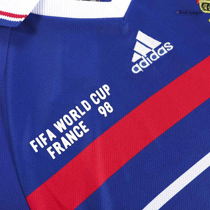 Camiseta retro de fútbol local de la Copa Mundial de Francia 1998