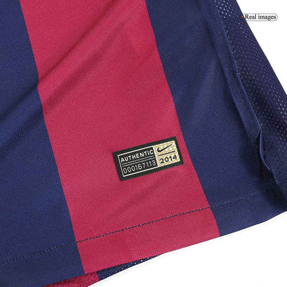 Camiseta de fútbol retro del Barcelona 2014/15 local