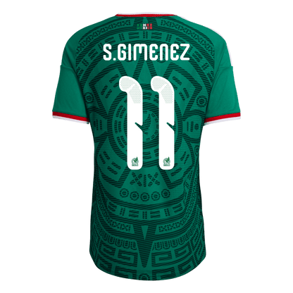 Camiseta de local de México S. Giménez #11 para hombre, Copa Mundial 2026 - Ajuste entallado
