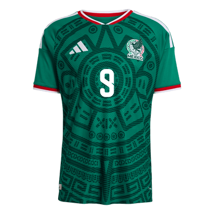 Camiseta de local de México para hombre, Raúl #9, versión Copa Mundial 2026 - Ajuste entallado