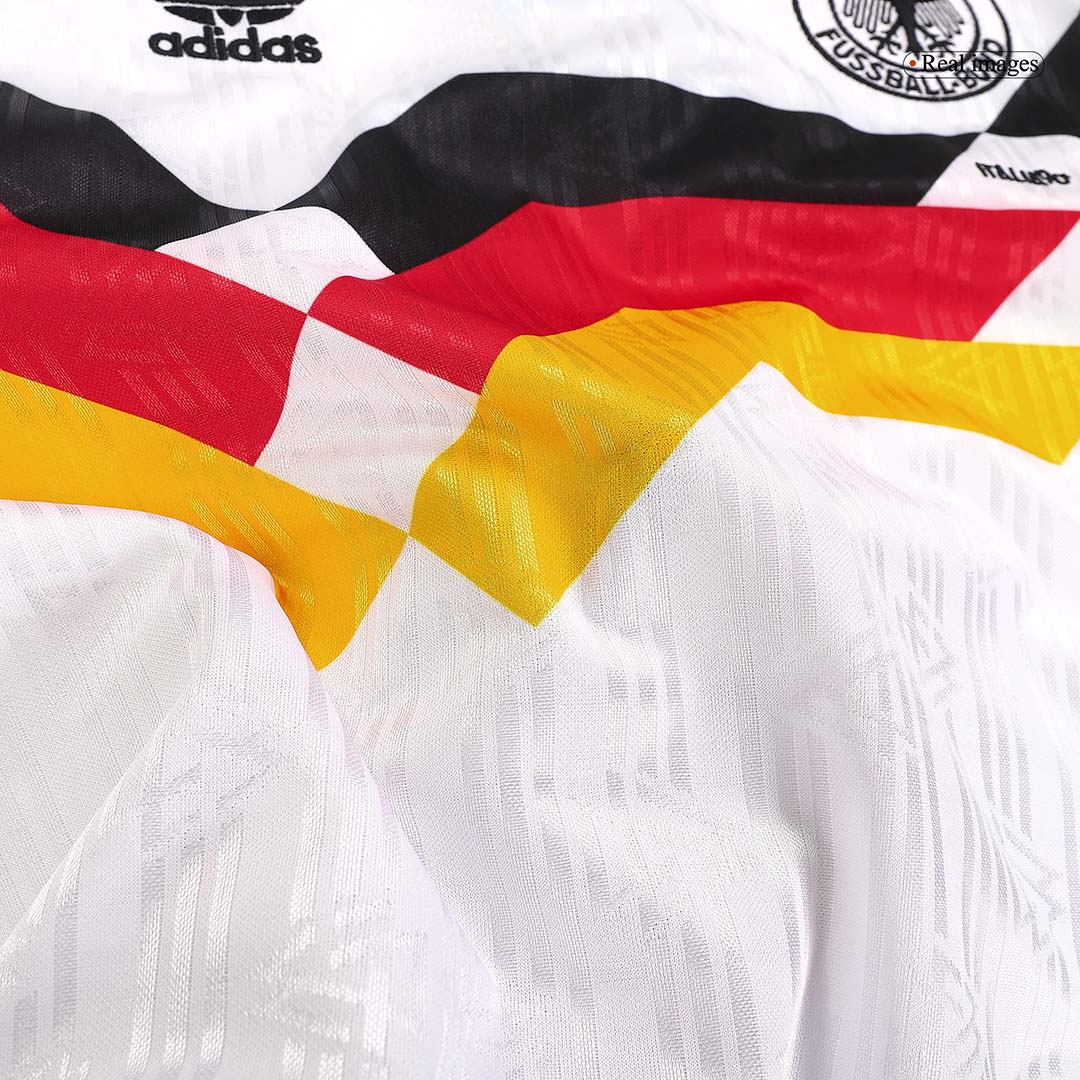 Camiseta retro de fútbol local de Alemania de 1990