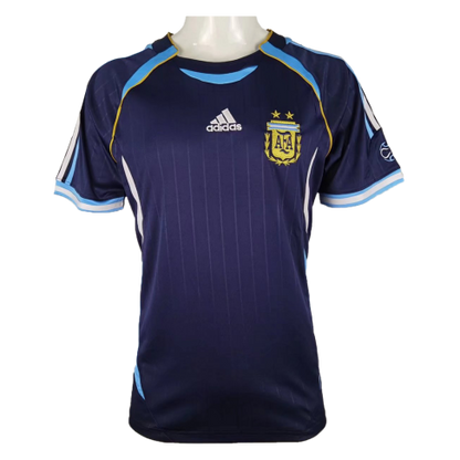 Camiseta retro de fútbol de visitante de Argentina 2006