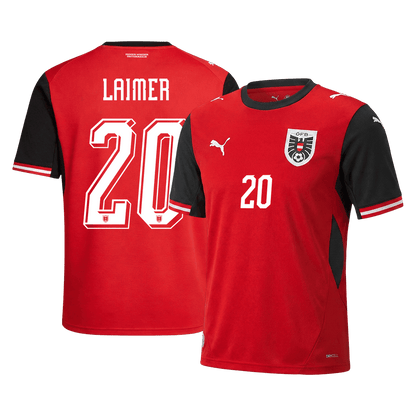 Camiseta de local de Austria LAIMER para hombre, número 20, Copa del Mundo 2026