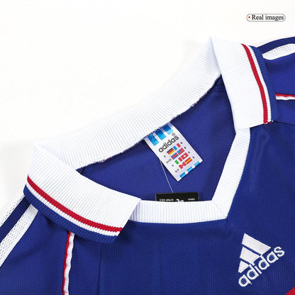 Camiseta retro de fútbol local de la Copa Mundial de Francia 1998