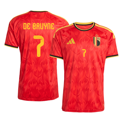 Camiseta de local para hombre de Bélgica DE BRUYNE #7 para el Mundial 2026
