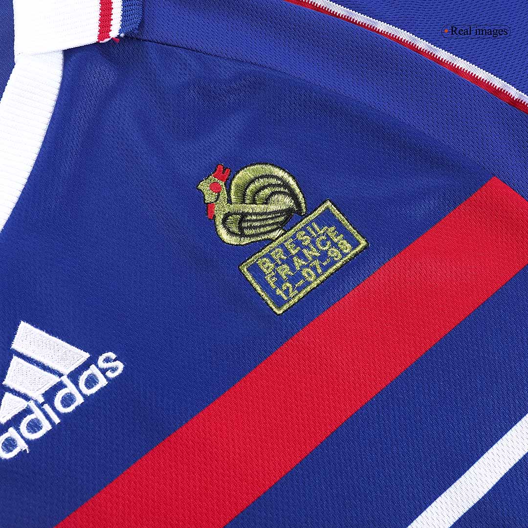 Camiseta retro de fútbol local de la Copa Mundial de Francia 1998