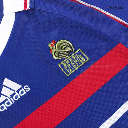 Camiseta retro de fútbol local de la Copa Mundial de Francia 1998