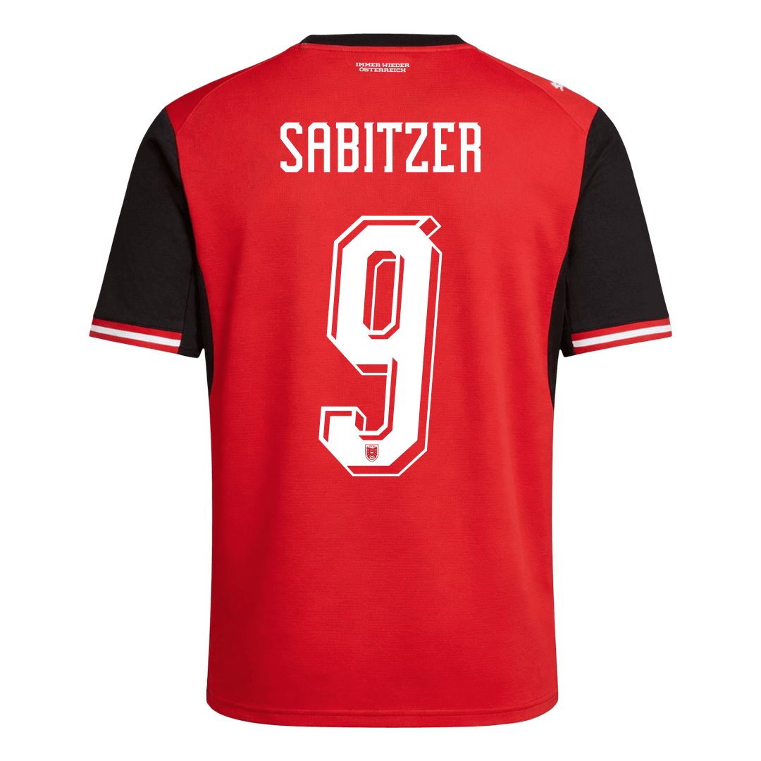 Camiseta de local de Austria SABITZER para hombre, número 9, Copa del Mundo 2026