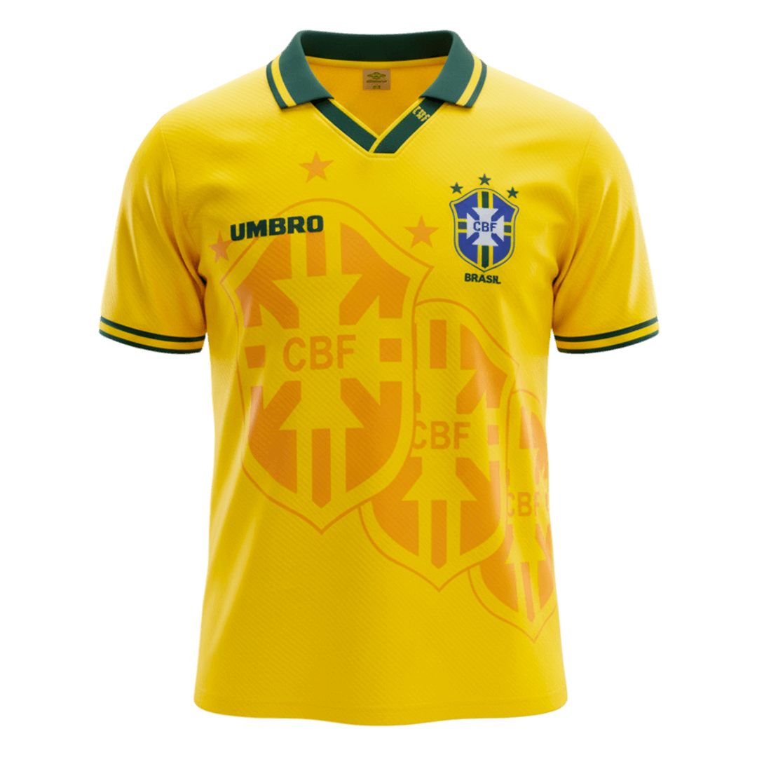 Camiseta retro de fútbol local de Brasil 1994