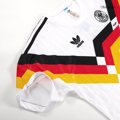 Camiseta retro de fútbol local de Alemania de 1990