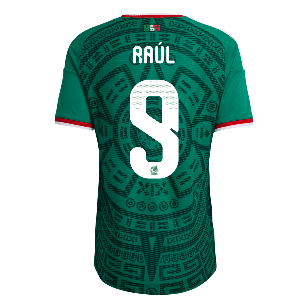 Camiseta de local de México para hombre, Raúl #9, versión Copa Mundial 2026 - Ajuste entallado
