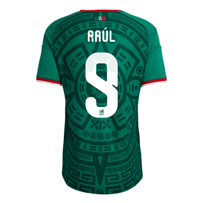 Camiseta de local de México para hombre, Raúl #9, versión Copa Mundial 2026 - Ajuste entallado