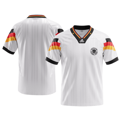 Camiseta retro de fútbol local de Alemania de 1992