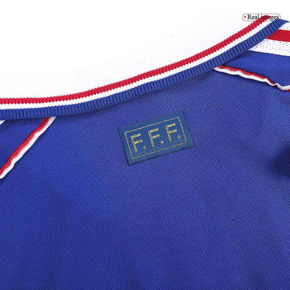 Camiseta retro de fútbol local de la Copa Mundial de Francia 1998