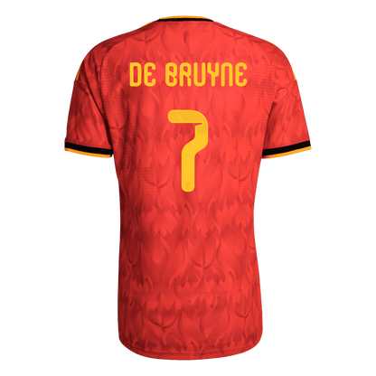 Camiseta de local de Bélgica DE BRUYNE #7 para hombre, Copa Mundial 2026 - Corte ajustado