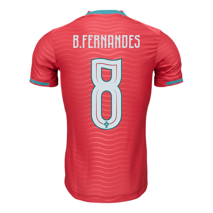 Camiseta de local de Portugal para hombre, B. Fernandes #8, Copa Mundial 2026 - Corte ajustado