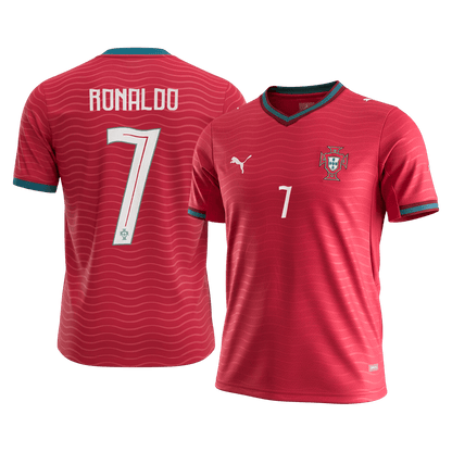 Camiseta de local de Portugal para hombre, número 7, de Ronaldo, para el Mundial 2026.