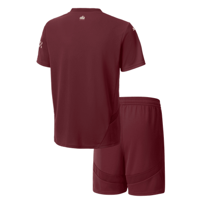 Kit de fútbol infantil de visitante del Manchester City (Kit y pantalón corto) 2024/25