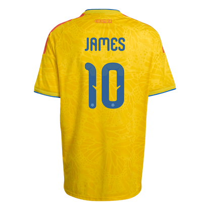 Camiseta de local de Colombia para hombre, JAMES #10, Copa Mundial 2026