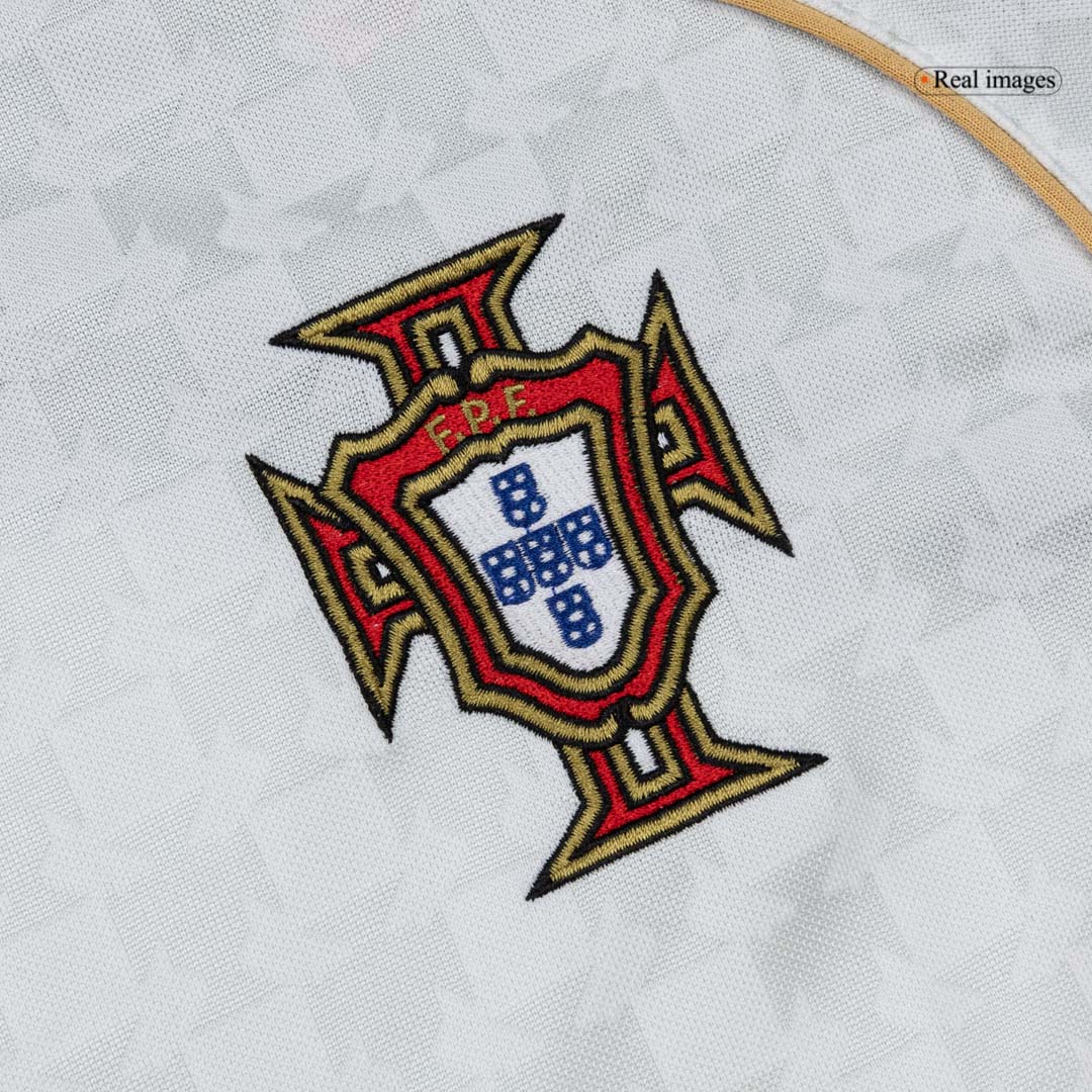Camiseta retro de fútbol de visitante de Portugal 2004
