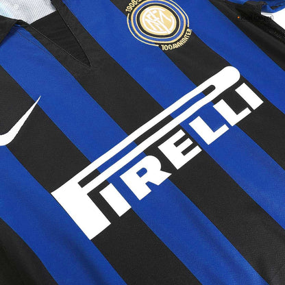 Camiseta retro de fútbol local del Inter de Milán 2007/08
