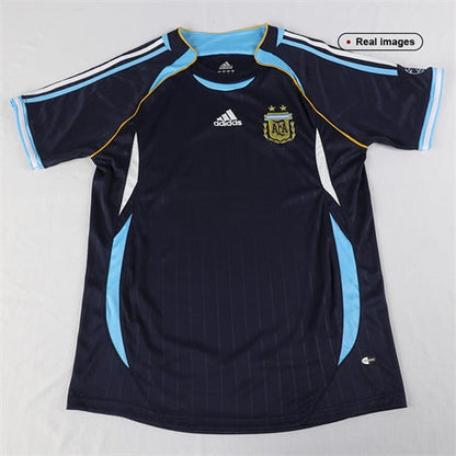 Camiseta retro de fútbol de visitante de Argentina 2006