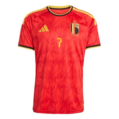 Camiseta de local para hombre de Bélgica DE BRUYNE #7 para el Mundial 2026