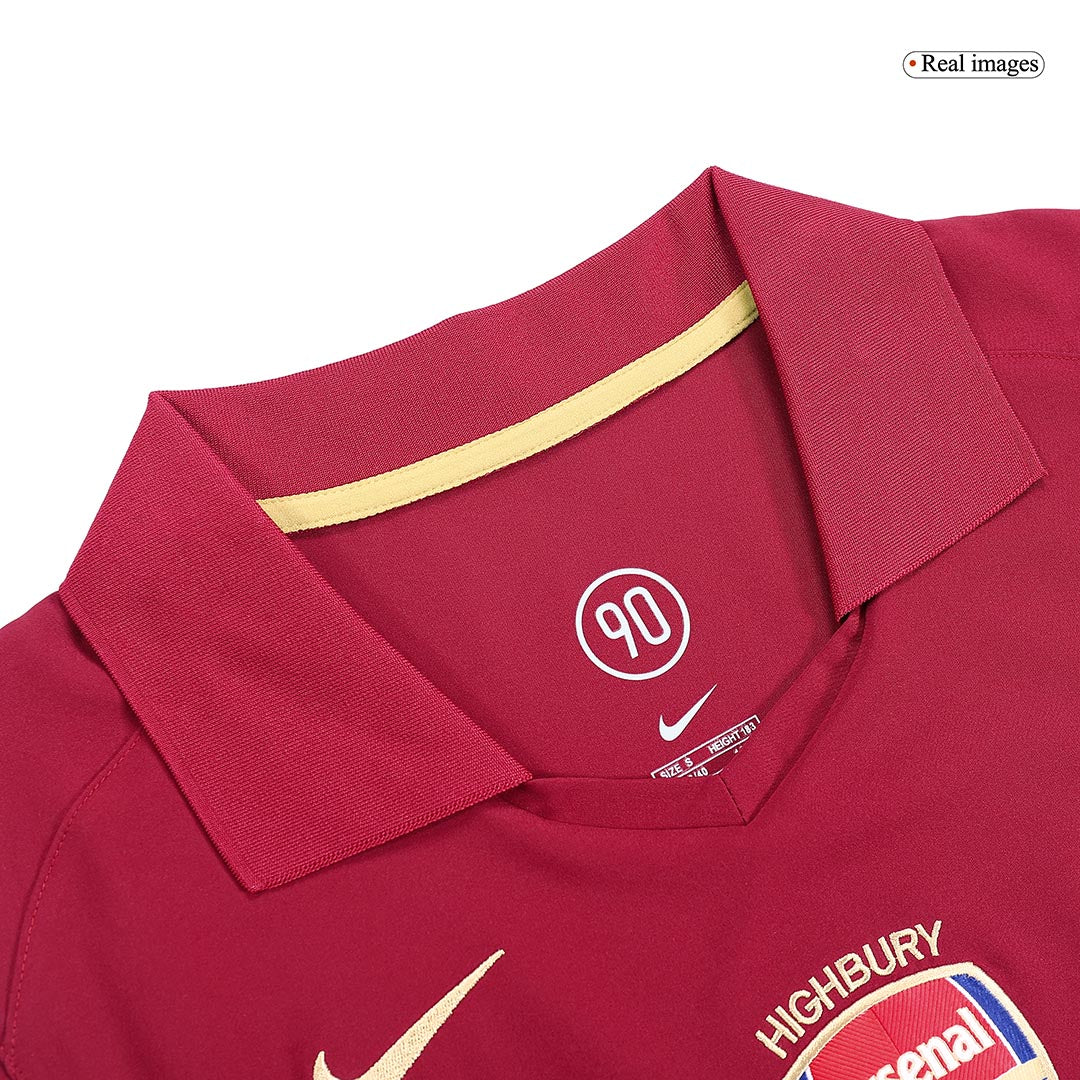 Camiseta retro de fútbol local del Arsenal 2005/06