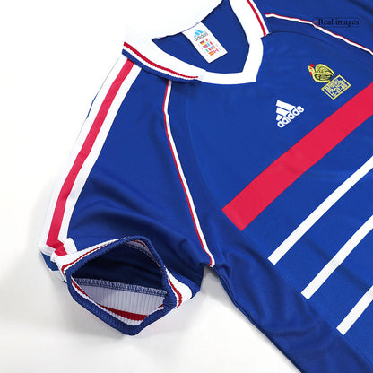 Camiseta retro de fútbol local de Francia 1998