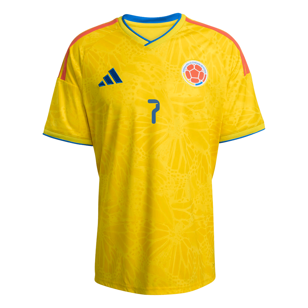 Camiseta Colombia LUIS DíAZ Local #7 Hombre Copa Mundial 2026