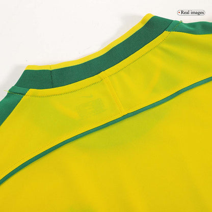 Camiseta retro de fútbol local de Brasil 1998