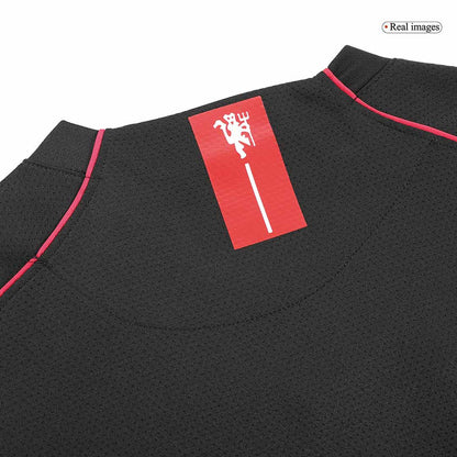 Camiseta de fútbol retro de manga larga de visitante del Manchester United 2007/08