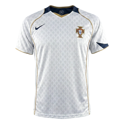 Camiseta retro de fútbol de visitante de Portugal 2004