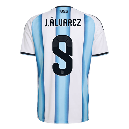 Camiseta de local para hombre Argentina J.ÁLVAREZ #9 Copa Mundial 2026 [PREMIUM]