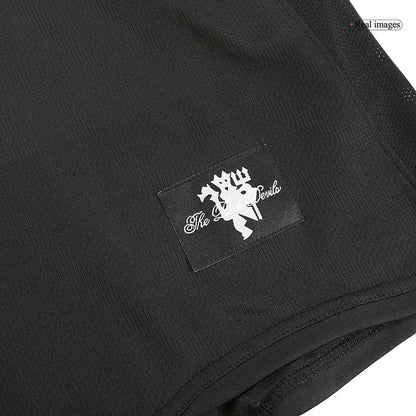 Camiseta de fútbol retro de manga larga de visitante del Manchester United 2007/08