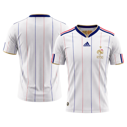 Camiseta retro de fútbol de visitante de Francia 2010