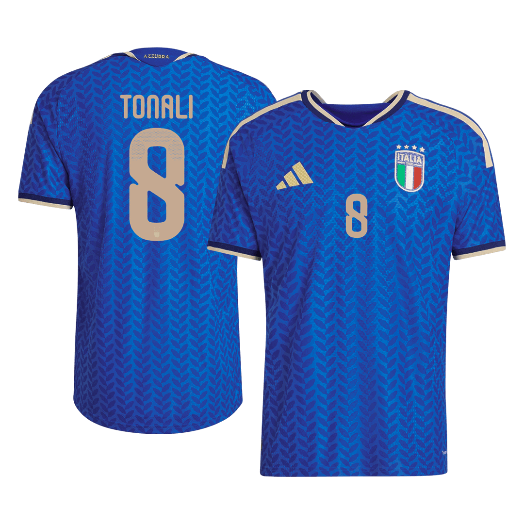 Camiseta de local de Italia TONALI #8 para hombre, Copa Mundial 2026 - Corte ajustado