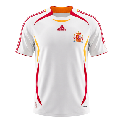 Camiseta retro de fútbol de visitante de España 2006