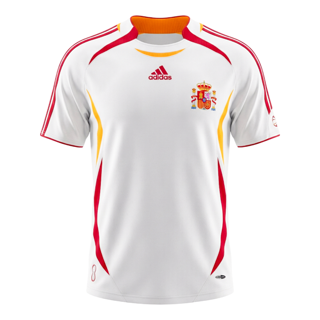 Camiseta retro de fútbol de visitante de España 2006