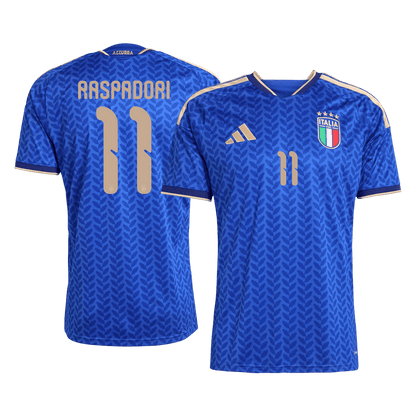Camiseta de local de Italia para hombre, RASPADORI, número 11, Copa del Mundo 2026