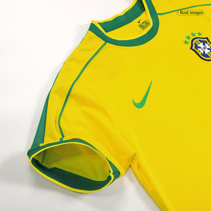 Camiseta retro de fútbol local de Brasil 1998