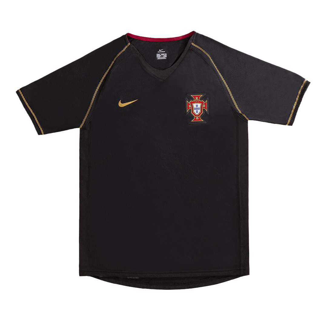 Camiseta retro de fútbol de visitante de Portugal 2006