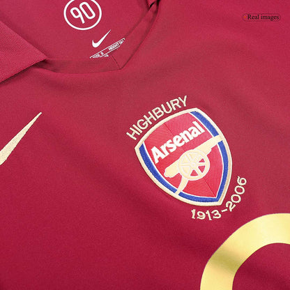 Camiseta retro de fútbol local del Arsenal 2005/06
