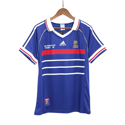 Camiseta retro de fútbol local de la Copa Mundial de Francia 1998