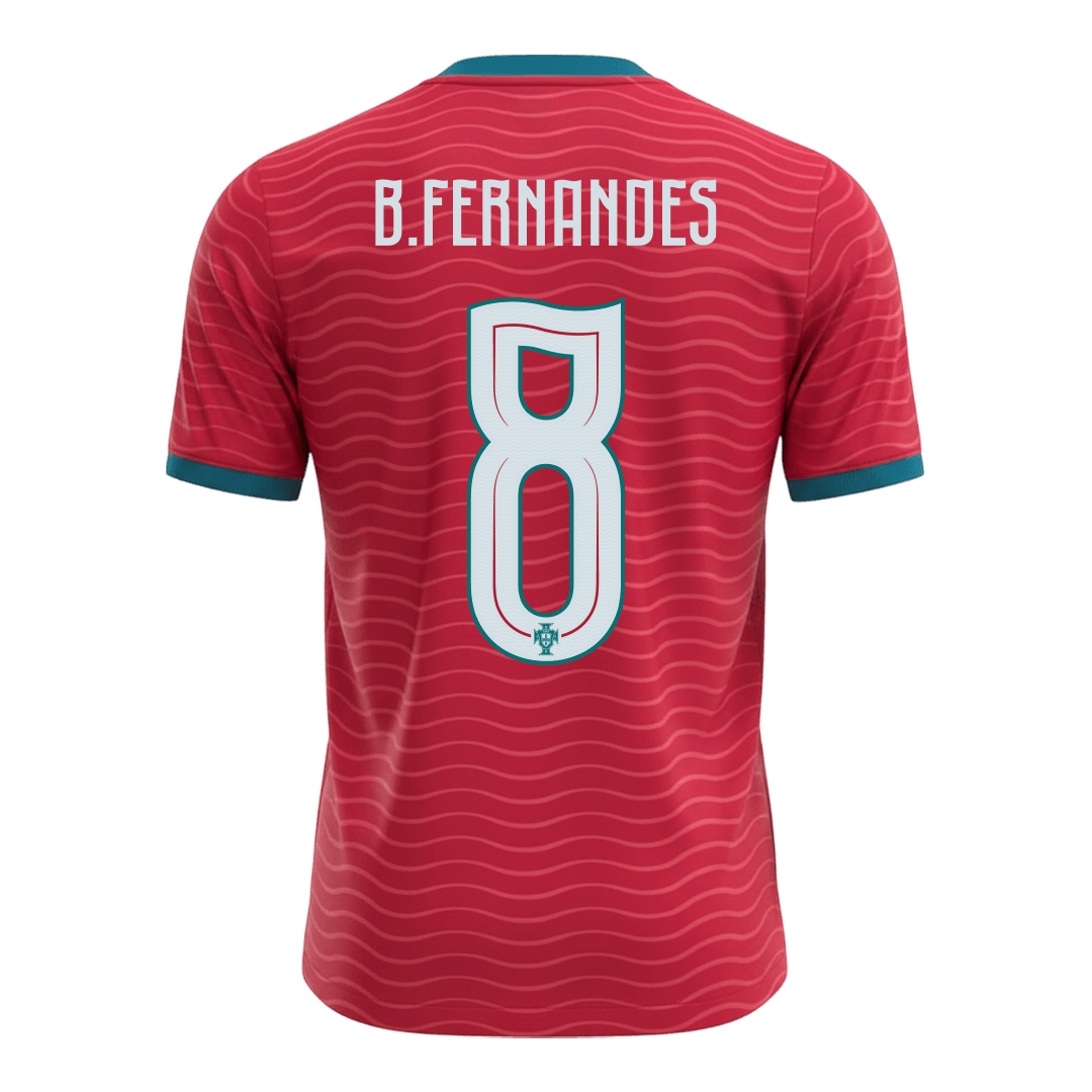Camiseta de local de Portugal B. FERNANDES #8 para el Mundial 2026 (hombre)