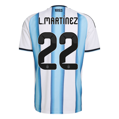 Camiseta Argentina L.MARTÍNEZ Local Hombre #22 Copa Mundial 2026 [PREMIUM]