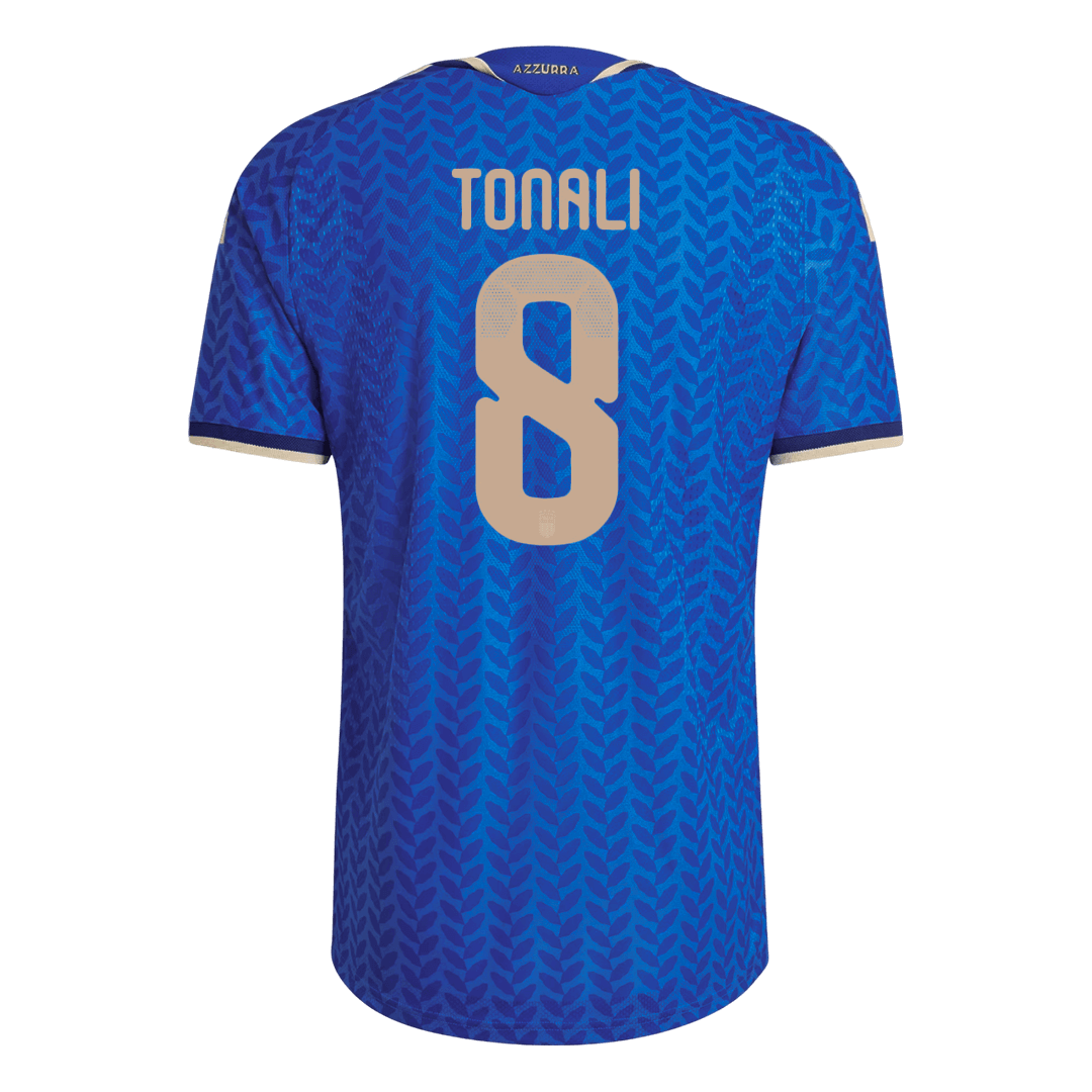 Camiseta de local de Italia TONALI #8 para hombre, Copa Mundial 2026 - Corte ajustado