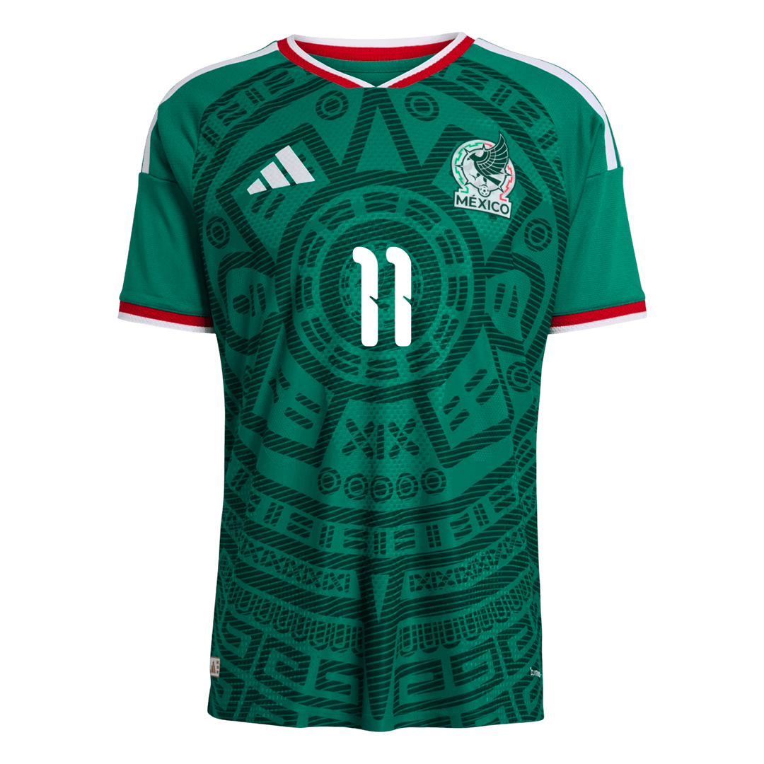 Camiseta de local de México S. Giménez #11 para hombre, Copa Mundial 2026 - Ajuste entallado