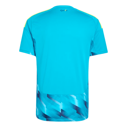 Camiseta de portero de España para el Mundial 2026, color azul.